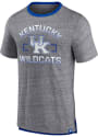 Kentucky Wildcats Iconic Speckled Ringer Fashion T Shirt - Charcoal