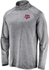 Main image for Texas A&M Aggies Mens Grey Striated Long Sleeve 1/4 Zip Pullover