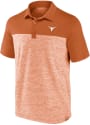 Texas Longhorns Iconic Brushed Poly Polo Shirt - Burnt Orange