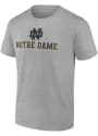 Notre Dame Fighting Irish Name Drop T Shirt - Grey