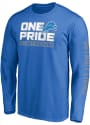 Detroit Lions FACEMASK T Shirt - Blue