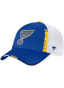 St Louis Blues 2022 Authentic Pro Draft Trucker Adjustable Hat - Blue