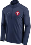 Main image for Nike Minnesota Twins Mens Navy Blue TEAM DIAMOND PACER Long Sleeve 1/4 Zip Pullover