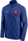 Main image for Nike Texas Rangers Mens Blue TEAM DIAMOND PACER Long Sleeve 1/4 Zip Pullover