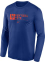 New York Mets Nike TEAM ISSUE LS LEGEND TEE T-Shirt - Blue