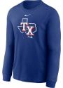 Texas Rangers Nike CORE LS T-SHIRT T Shirt - Blue