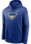 Main image for Nike Chicago Cubs Mens Blue COOP LOGO CLUB Long Sleeve Hoodie
