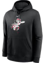 Cincinnati Reds Nike CLUB FLEECE Hooded Sweatshirt - Black