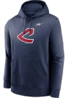 Main image for Nike Cleveland Guardians Mens Navy Blue COOP LOGO CLUB Long Sleeve Hoodie
