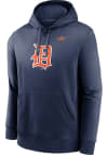 Main image for Nike Detroit Tigers Mens Navy Blue COOP LOGO CLUB Long Sleeve Hoodie