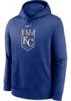 Main image for Nike Kansas City Royals Mens Blue CLUB FLEECE Long Sleeve Hoodie