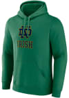 Main image for Notre Dame Fighting Irish Mens Kelly Green Primary Logo Long Sleeve Hoodie