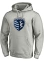 Sporting Kansas City TEAM LOGO Hooded Sweatshirt - Grey