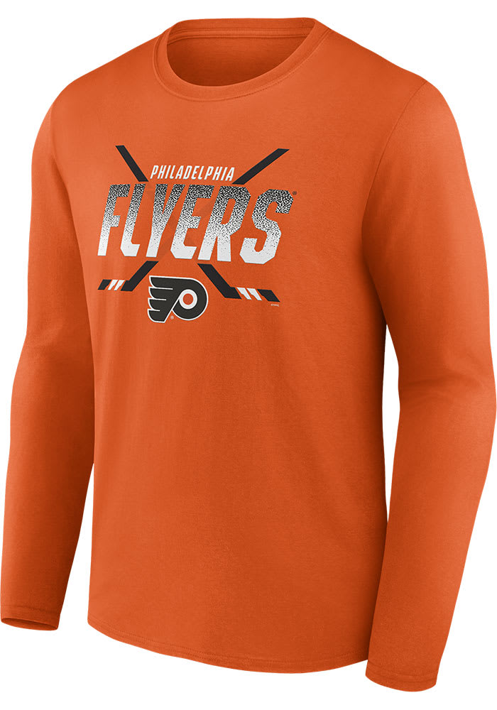 Philadelphia Flyers Iconic Cotton ORANGE Long Sleeve T Shirt