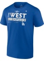 Los Angeles Dodgers 2022 Divison Champs Locker Room T Shirt - Blue