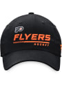 Philadelphia Flyers Authentic Pro LR Unstructured Adjustable Hat - Black