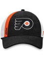 Philadelphia Flyers Authentic Pro Trucker Adjustable Hat - Black