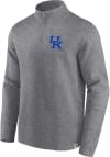 Main image for Kentucky Wildcats Mens Grey Heritage Fleece Vintage Long Sleeve Qtr Zip Pullover