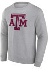 Main image for Texas A&M Aggies Mens Grey Primary Logo Long Sleeve Crew Sweatshirt