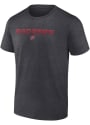 Wisconsin Badgers Battle Scars T Shirt - Charcoal