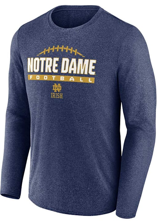 Notre Dame Fighting Irish NAVY Out of Play Football Long Sleeve T