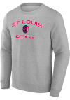 Main image for St Louis City SC Mens Grey Heart and Soul Long Sleeve Crew Sweatshirt