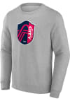 Main image for St Louis City SC Mens Grey Primary Logo Long Sleeve Crew Sweatshirt