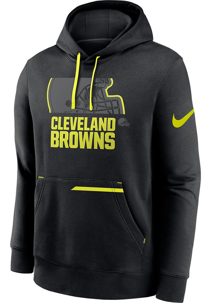 Cleveland Browns Volt Men s Nike Men s NFL Pullover Hoodie in Black Size XL NKDK00A93 04E