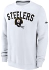 Main image for Nike Pittsburgh Steelers Mens White Athletic Team Long Sleeve Crew Sweatshirt