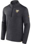 Main image for Pittsburgh Penguins Mens Charcoal Authentic Pro Rink Long Sleeve 1/4 Zip Pullover