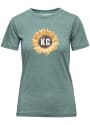 Kansas City Womens Sunflower T-Shirt - Green