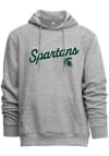 Main image for Michigan State Spartans Mens Grey Mascot Name Long Sleeve Hoodie