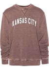 Main image for Kansas City Mens Brown Arch Wordmark Long Sleeve Crew Sweatshirt
