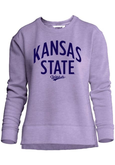 Womens Lavender K-State Wildcats Unity Crew Sweatshirt
