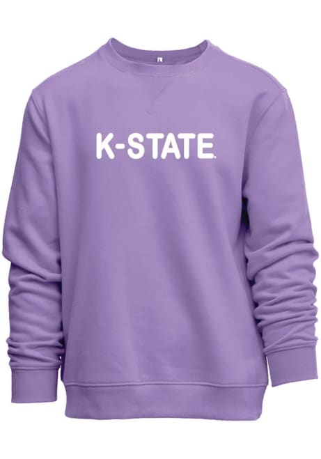 Womens Purple K-State Wildcats Everyday Chenille Crew Sweatshirt