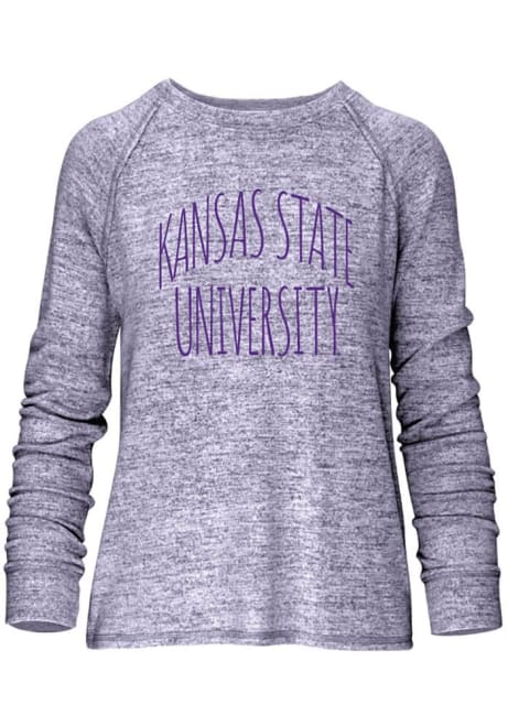 Womens Purple K-State Wildcats Unity Crew Sweatshirt