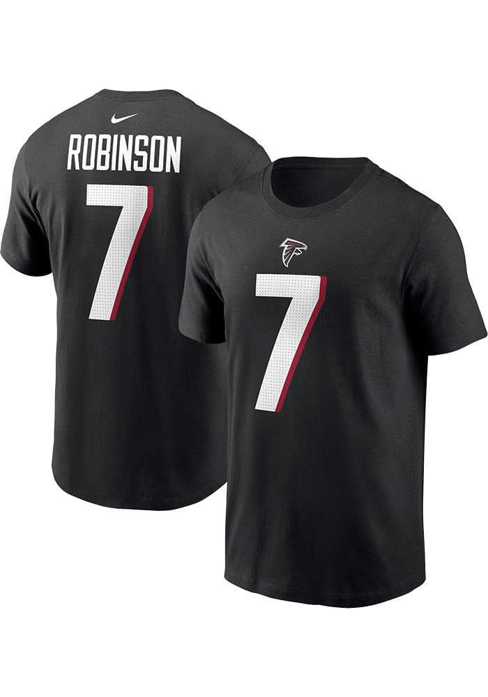 Bijan Robinson Atlanta Falcons BLACK Name and Number Short Sleeve