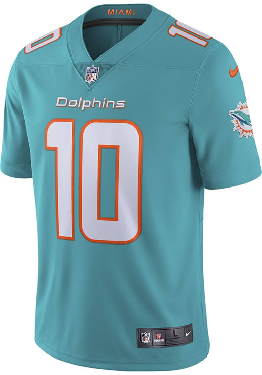 Dolphins Jersey Teal 2021-23 Miami Dolphins Waddle #17 Nike Game - Main Image