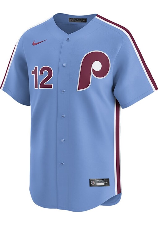 Kyle Schwarber Philadelphia Phillies Mens LIGHT BLUE Alt 2024