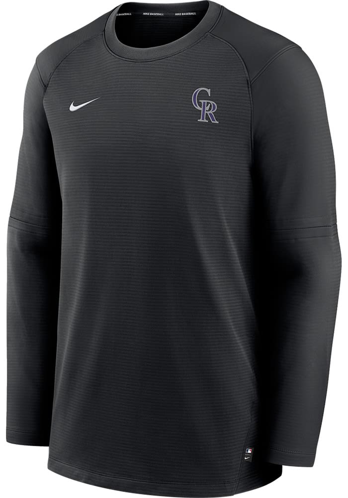 Nike Colorado Rockies Dri FIT Long Sleeve T Shirt BLACK