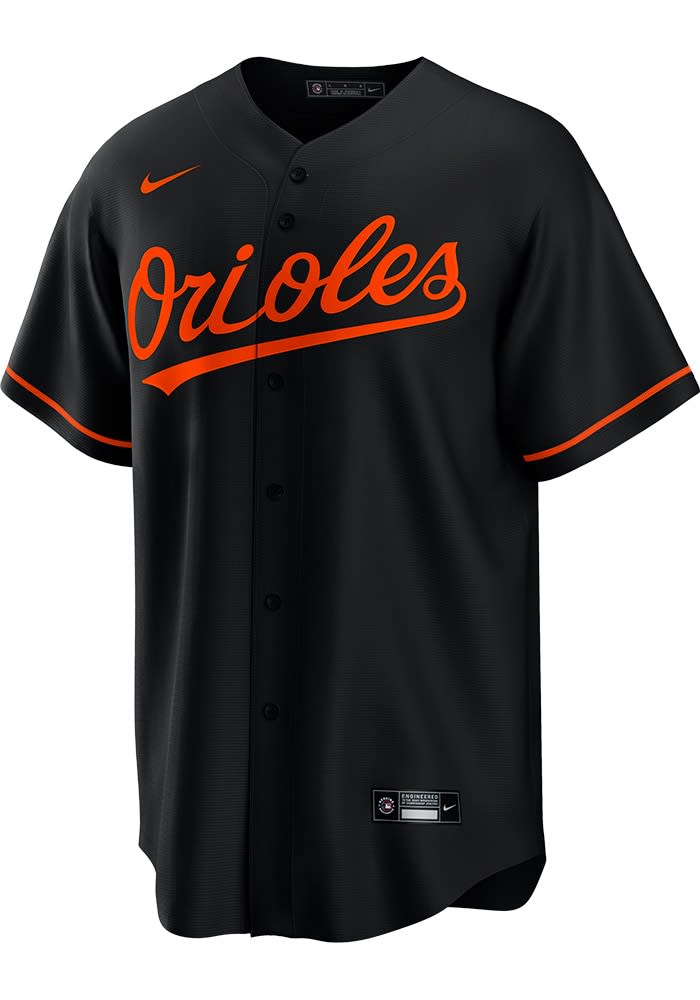 Baltimore Orioles Mens Nike Replica BLACK Alt Jersey - 173200664