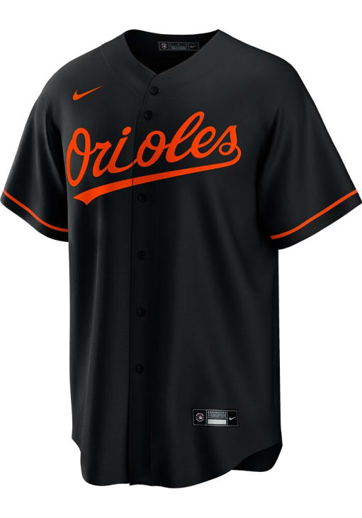 Baltimore Orioles Mens Nike Replica Alt Jersey - Black