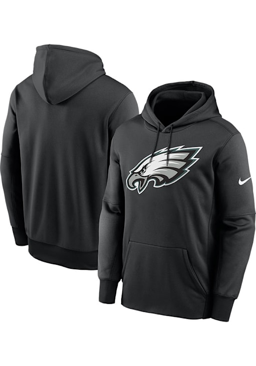 Philadelphia Eagles Mens Nike BLACK Prima Logo Therma Hood 173200669