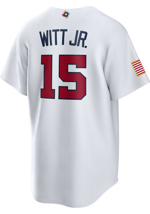Bobby Witt Jr  Team USA Mens White Off Limited Baseball Jersey