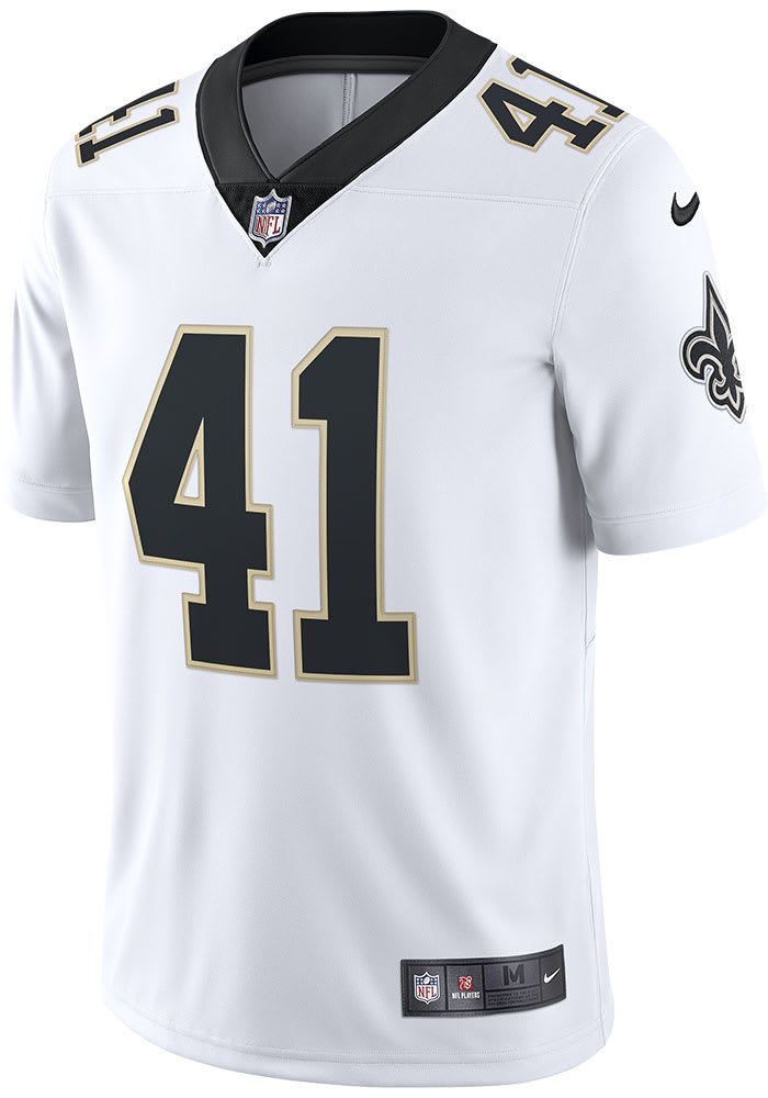 Alvin Kamara New Orleans Saints Mens WHITE Ltd Road Limited