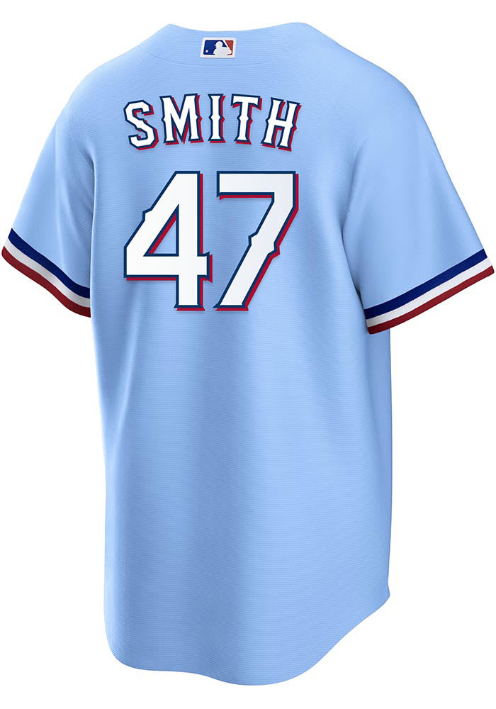 Josh Smith Texas Rangers Mens Alt Limited Baseball Jersey LIGHT BLUE