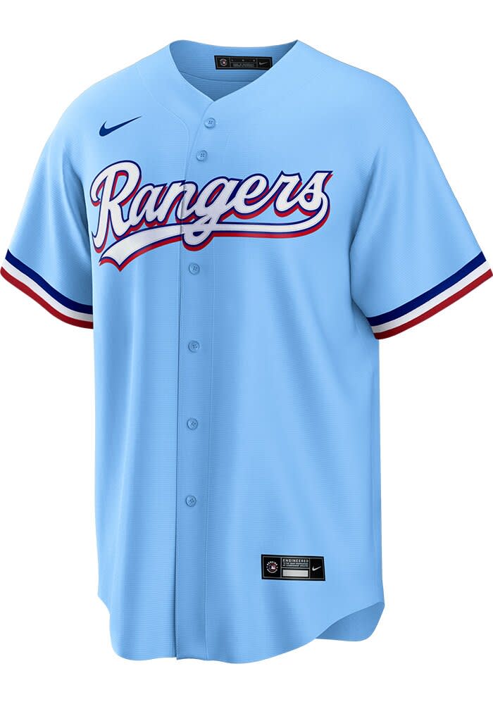 Josh Smith Texas Rangers Mens Alt Limited Baseball Jersey - LIGHT BLUE