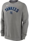 Main image for Nike New York Yankees Mens Grey Classic Long Sleeve Crew Sweatshirt
