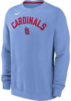 Main image for Nike St Louis Cardinals Mens Light Blue Classic Long Sleeve Crew Sweatshirt