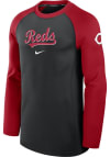 Main image for Nike Cincinnati Reds Mens Black Game Time Long Sleeve Sweatshirt